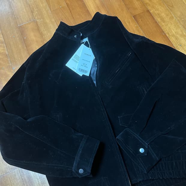 키뮤어 스웨이드 바시티 자켓