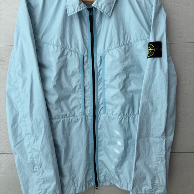 [L] 백화점판 스톤아일랜드 멤브라나 오버셔츠 아이스
