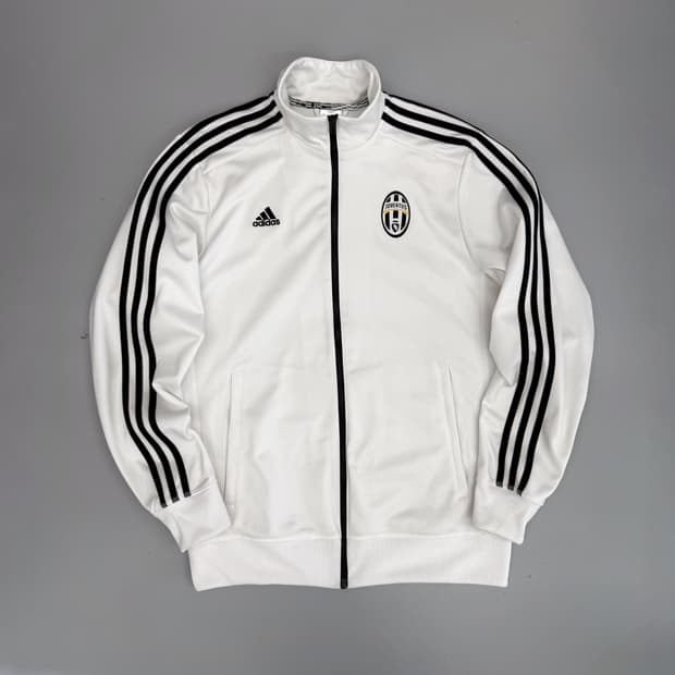 아디다스 오버핏 유벤투스 화이트 트랙 져지