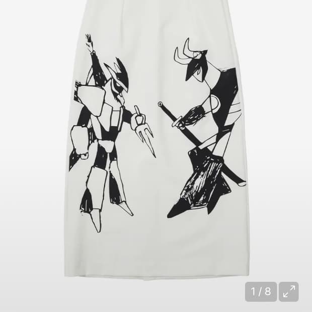 Robots Duel Skirt [White]