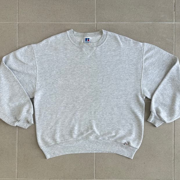 90s 빈티지 러셀 스웻셔츠 그레이 L USA