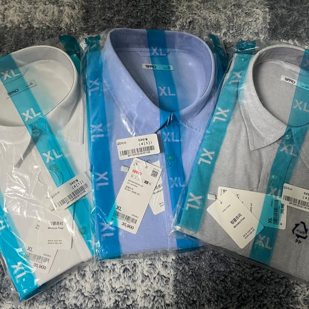 XL)일괄 스파오 옥스퍼드셔츠 링클프리 새제품