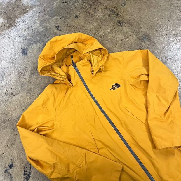 [정품/M] 노스페이스 옐로우 후드 바람막이 자켓 b13