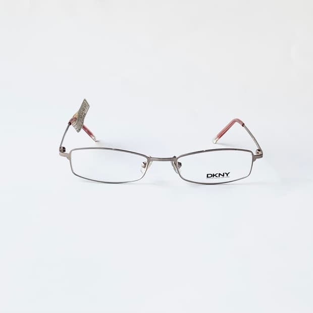 867 DKNY 디케이엔와이 데드스탁 빈티지 슬림 사각 메탈 실버 핑크 