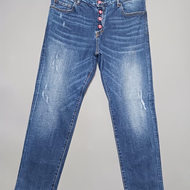 [52] 디스퀘어드2 레드앞단추 쿨가이진 청바지 36 37