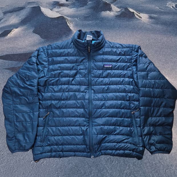 (L)파타고니아 네이비 다운스웨터 패딩 자켓