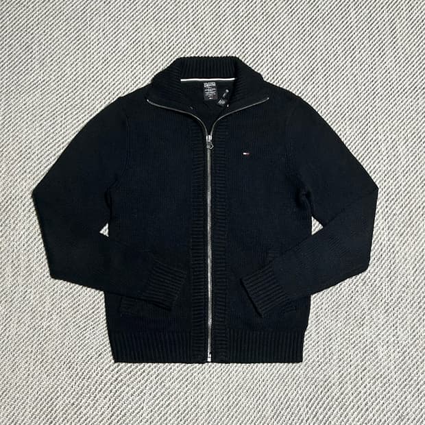 [L] Tommy 타미힐피거 헤비 울 집업 니트