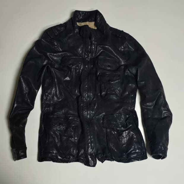 Lism 포스트모던 리얼레더 자켓 M / 반품50 총장65 / 남성용 (