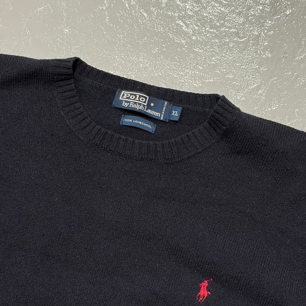 폴로 랄프로렌(Polo Ralph Lauren) 램스울 네이비 니트