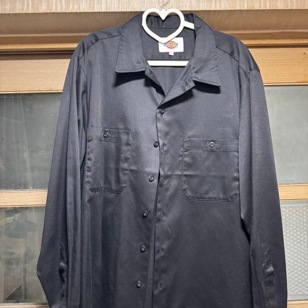 Dickies 블랙 코튼 셔츠