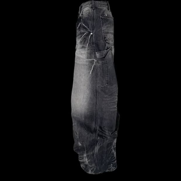 에모스탠스클럽 재패니즈 워시드 와이드 배기 진 2