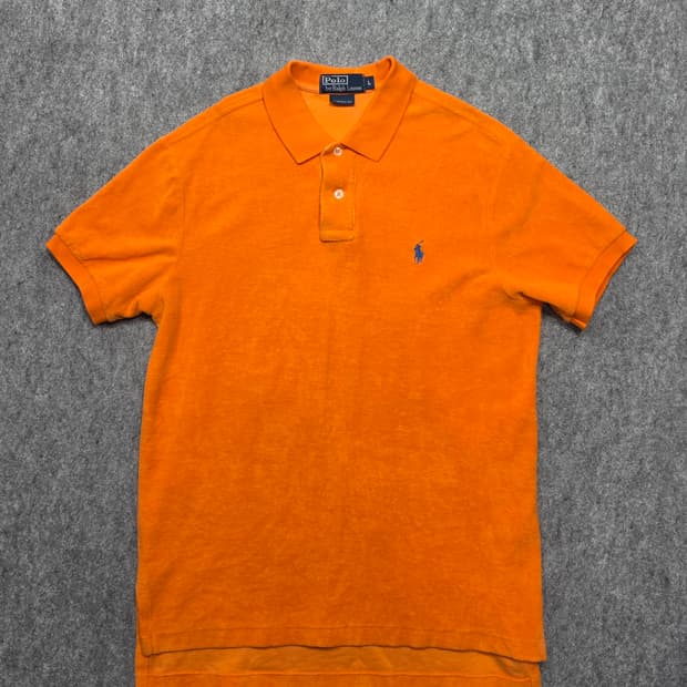 폴로 랄프로렌 커스텀핏 테리 PK 카라 반팔티 L