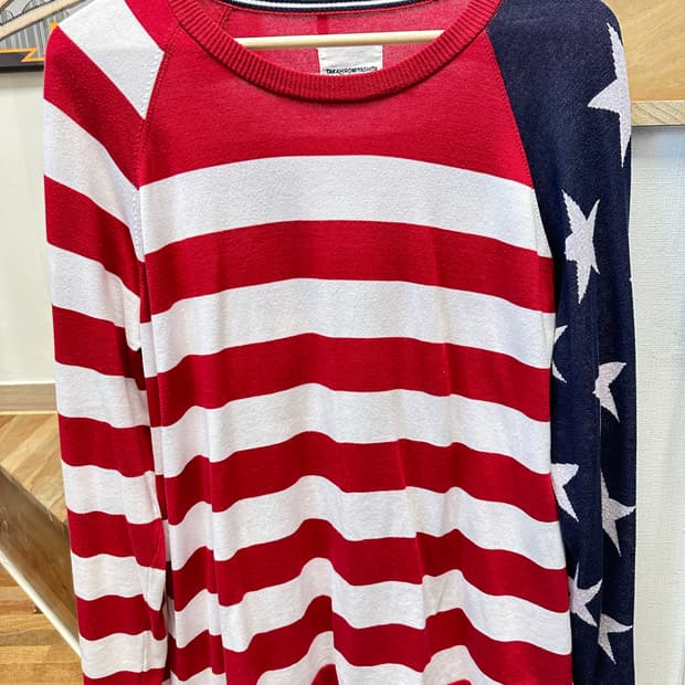 더 솔로이스트 성조기 니트