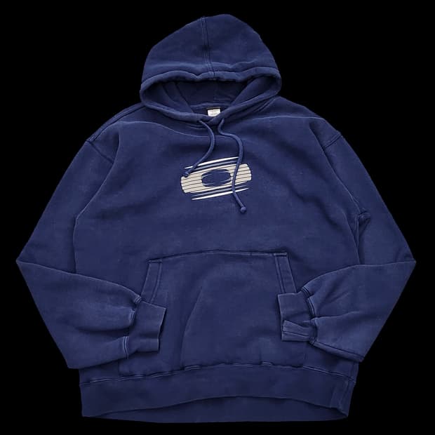 오클리 네이비 빅로고 후드티