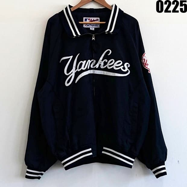 마제스틱 어센틱 컬렉션 뉴욕 양키스 집업 자켓 XL 