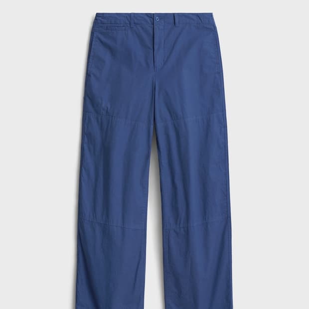 포터리 코튼 포플린 더블 니 팬츠