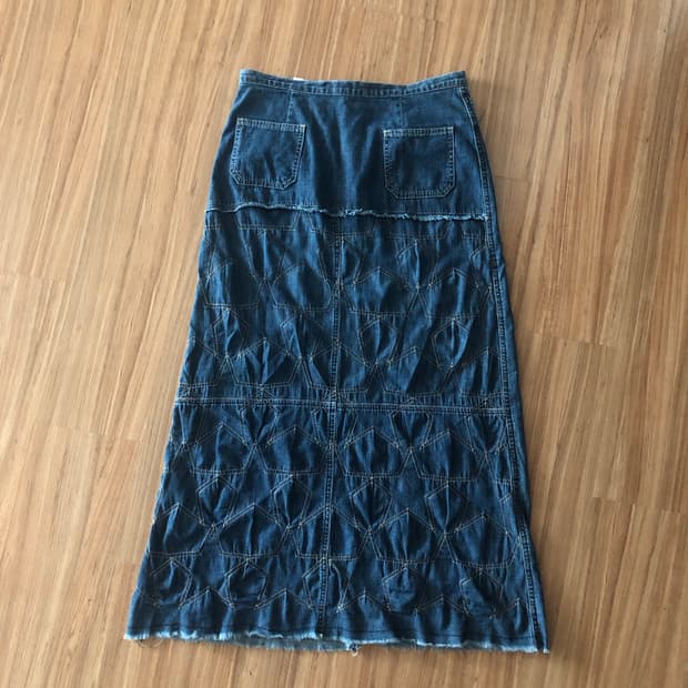 Hysteric Glamour Star Denim Long Skirt