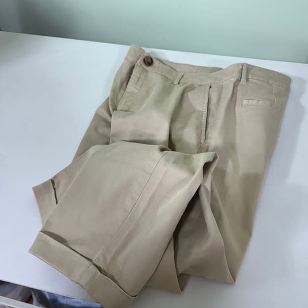 30 M 자라맨 라이트베이지 테이퍼드핏 10부 카보라팬츠