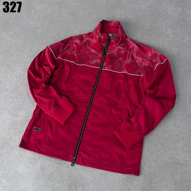 푸마 레드 집업자켓 