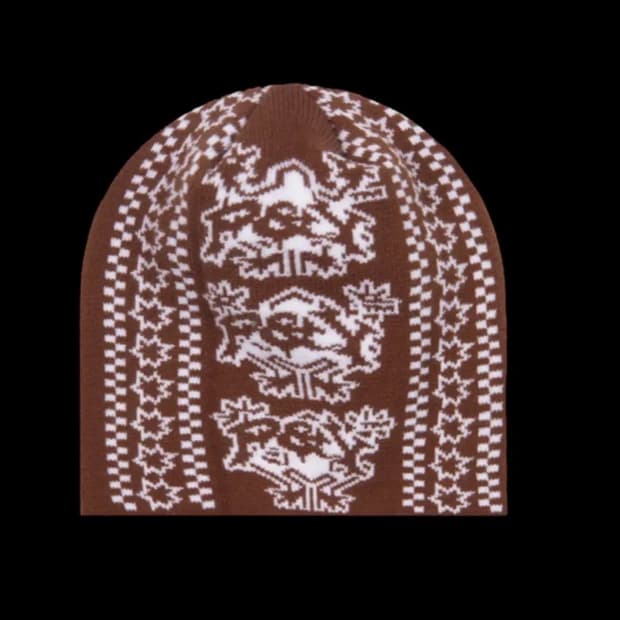 punkandyo frog beanie 펑크앤요 비니 브라운