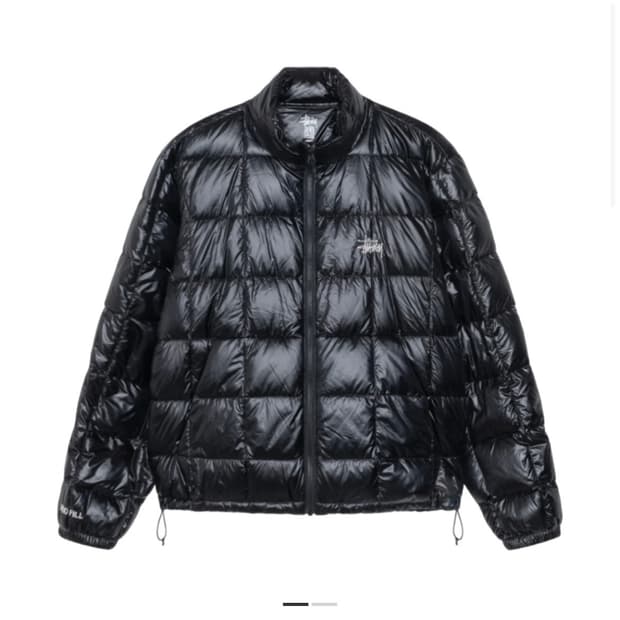 스투시 미드웨이트 퍼퍼 블랙 경량패딩