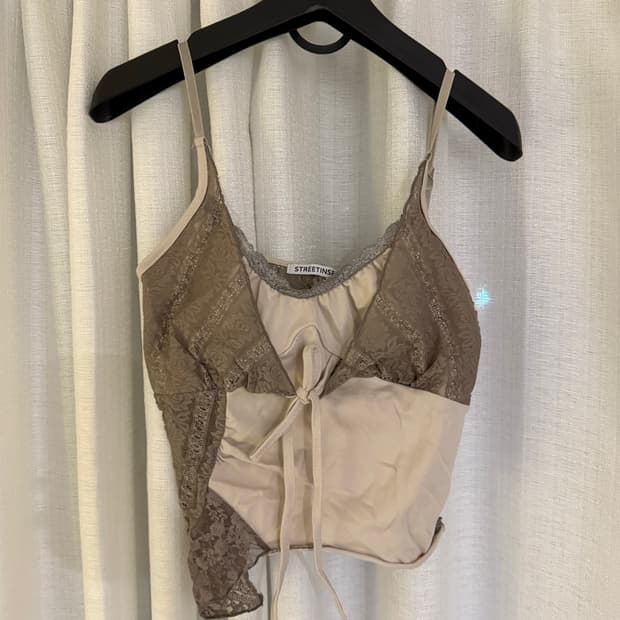 빈티지 레이스 나시