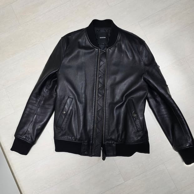 페이퍼리즘 리얼레더바머자켓 염소가죽