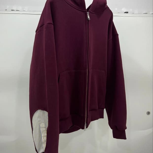 요석 후드집업 Balance hoodie zip-up(Burgundy)