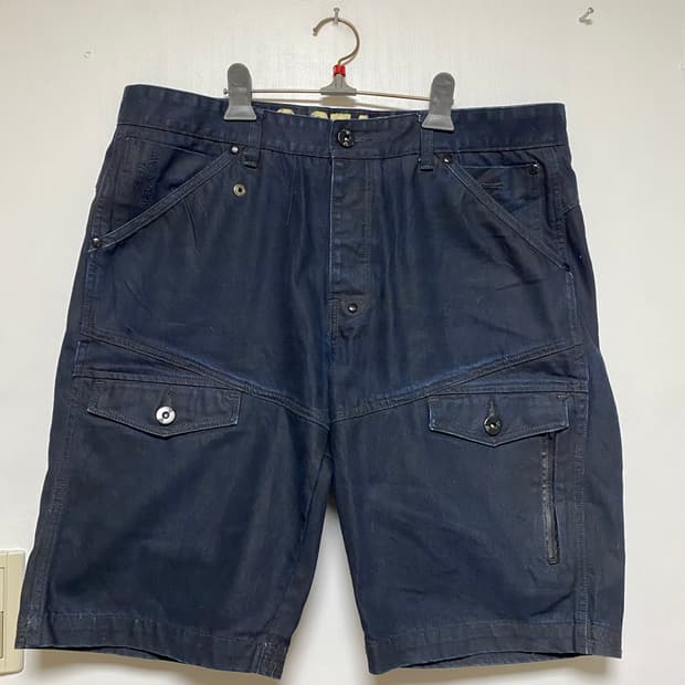 [G-STAR RAW] 지스타로우 카고 반바지 네이비 38사이즈