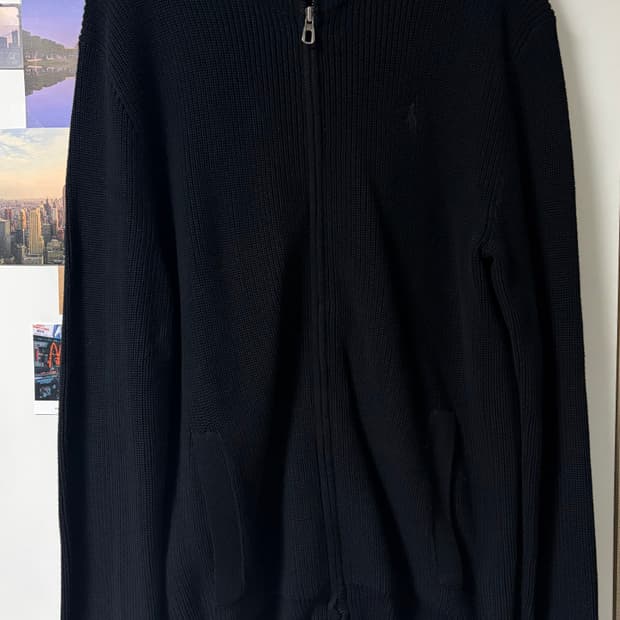 폴로 투웨이 니트집업