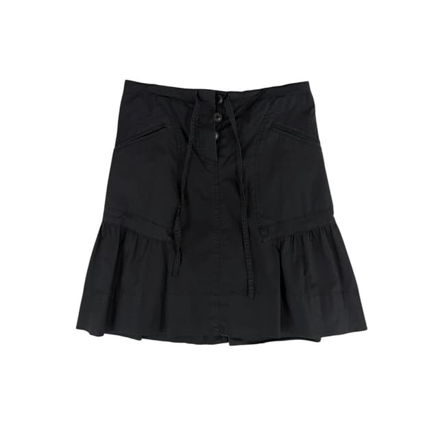 Vintage 미디 스커트 블랙