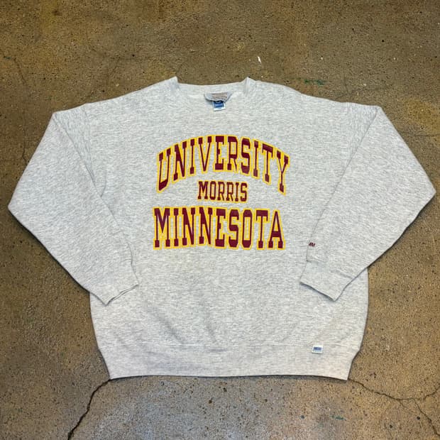 레어 90s USA 미국 빈티지 미네소타 대학 헤비코튼 맨투맨