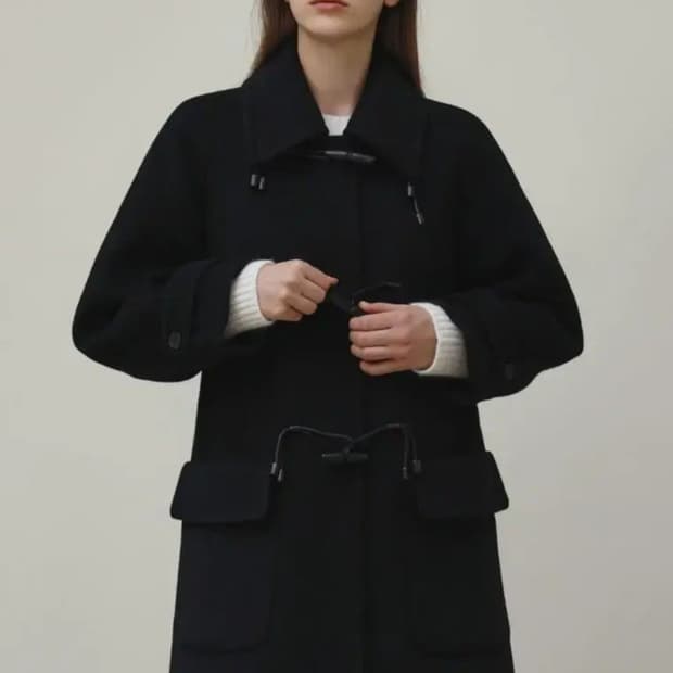 새제품 한스스타일 캐시 블렌드 더플코트