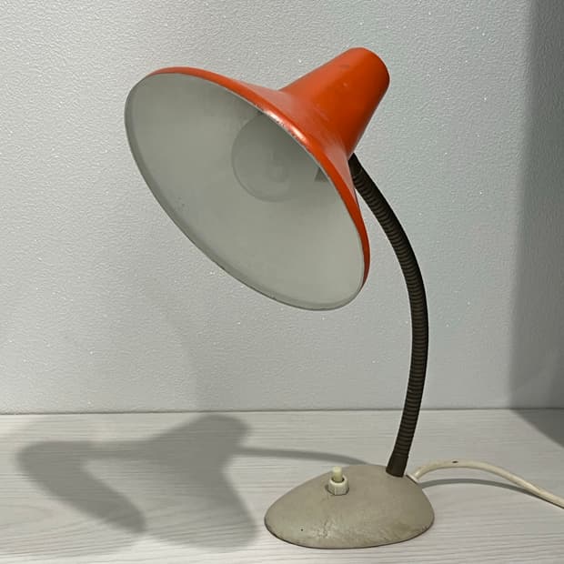 이탈리아 빈티지 오렌지 탁상 램프