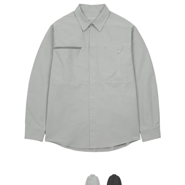 산산기어 포켓 셔츠 라이트 그레이