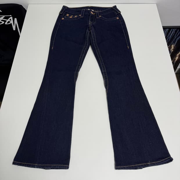 트루릴리전 조이 로우라이즈 부츠컷 데님 청바지