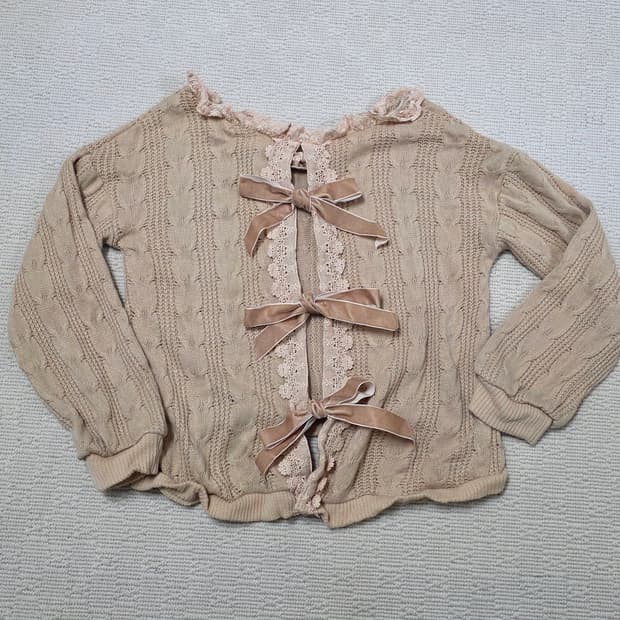 리즈리사 리본 라떼갸루 니트 갸루일브히메갸루