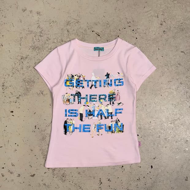 lettering & printing detail tee