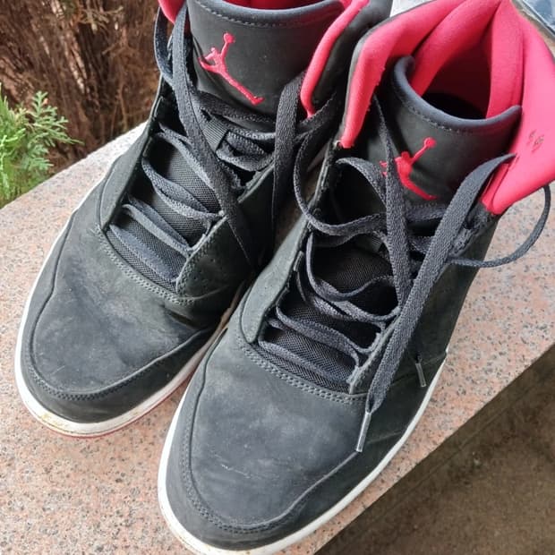 나이키 에어 플레이트5 검뻘 하이탑