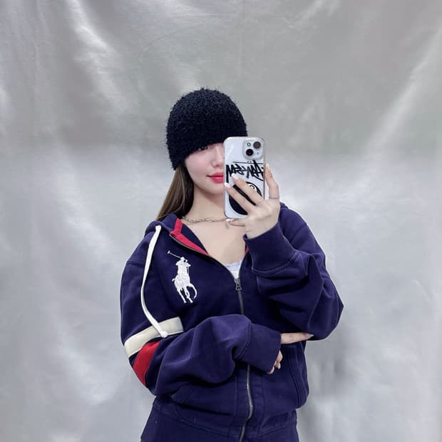 폴로 랄프로렌 네이비 빅포니 후드집업 