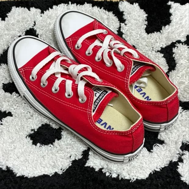 급처 무신사 컨버스 레드 225 실착1회(새상품급)