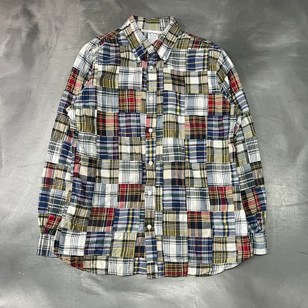  브룩스브라더스 마드라스 체크 셔츠 y15756