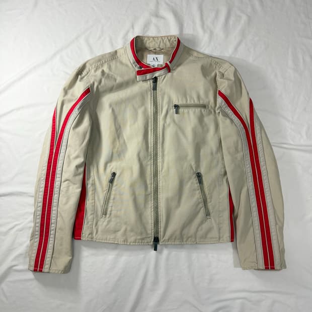 00s 아르마니 익스체인지 아이보리 자켓 