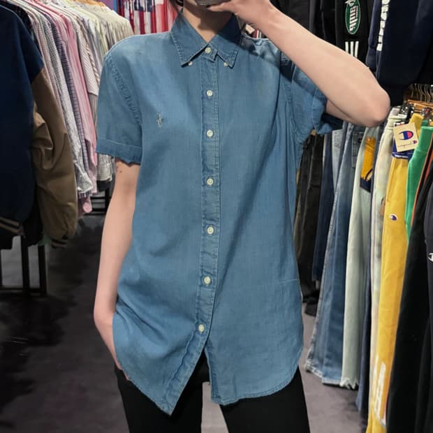 [IM] PoloRalphLauren 폴로 랄프로렌 반팔 셔츠 데님 블루