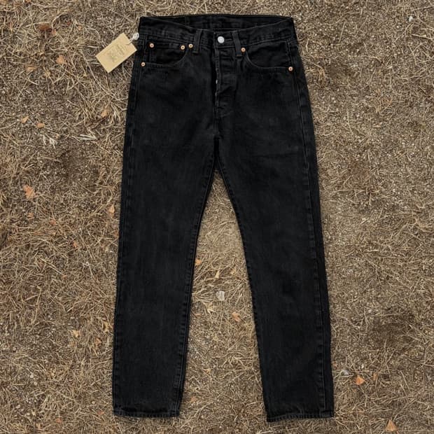 리바이스 501 스트레이트 블랙진 (31)