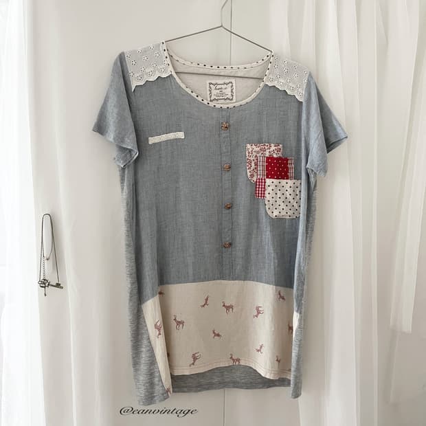 cute point gray lace blouse