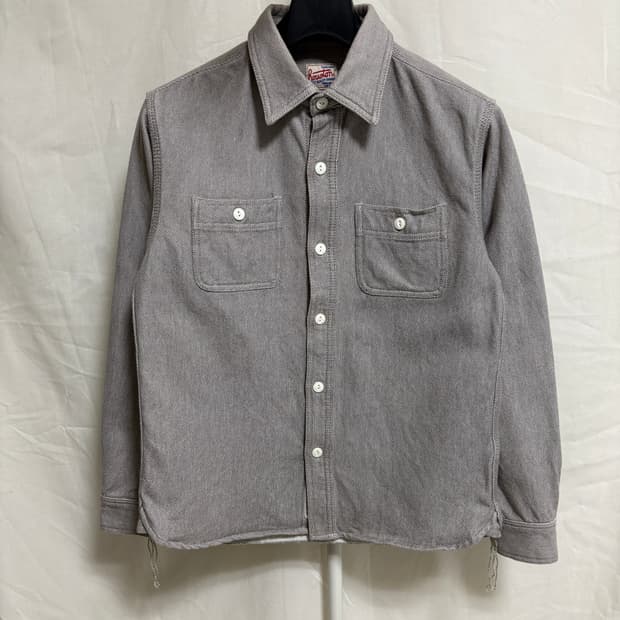휴스턴 하드 트윌 투포켓 워크셔츠 / 그레이, M