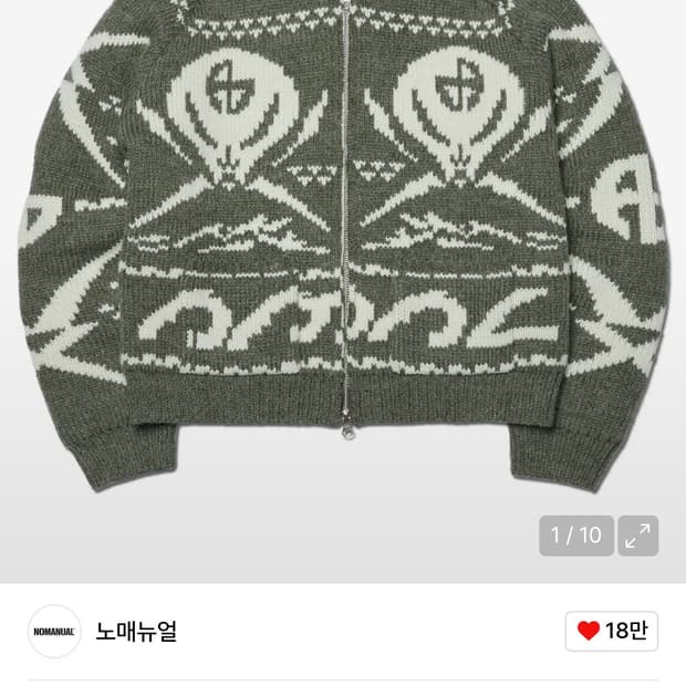 NM SKULL WOOL COWICHAN - KHAKI