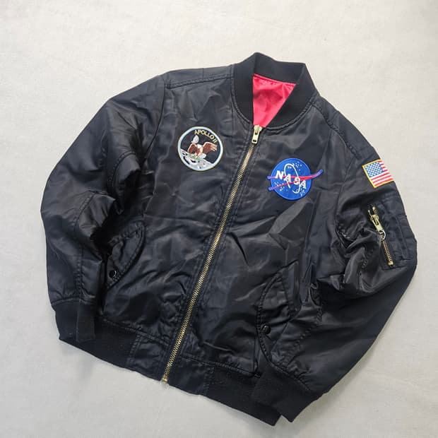 L 빈티지 나사 아폴로 항공점퍼  0401Y