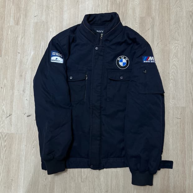 BMW 모터스포츠 와펜 레이싱 봄버 점퍼 XXL/110